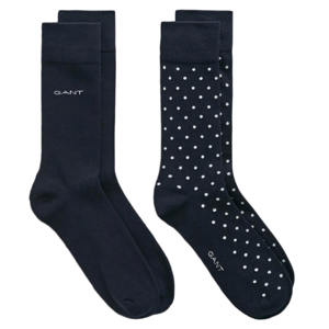 GANT 2-Pack Dot & Solid Socks